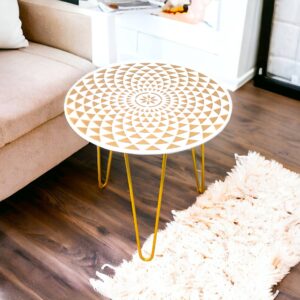 Hairpin Side Table GoldMadra(W)