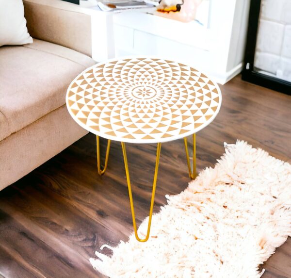 Hairpin Side Table GoldMadra(W)