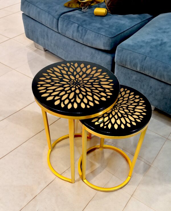 AURA-GFlower(B) Nesting Side Table