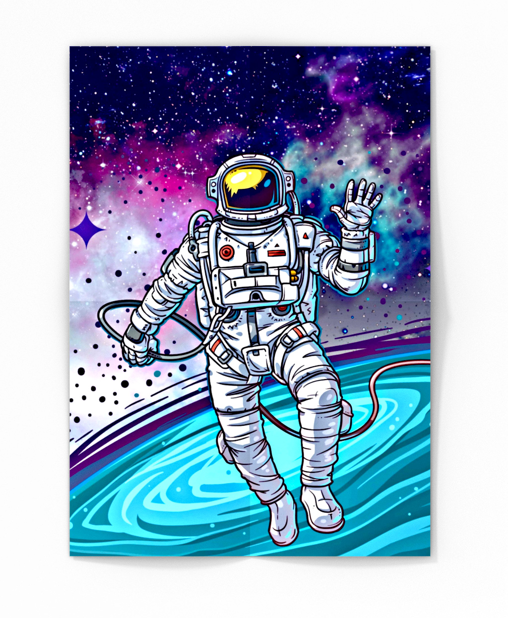 Metal Wall Poster Astronaut-001