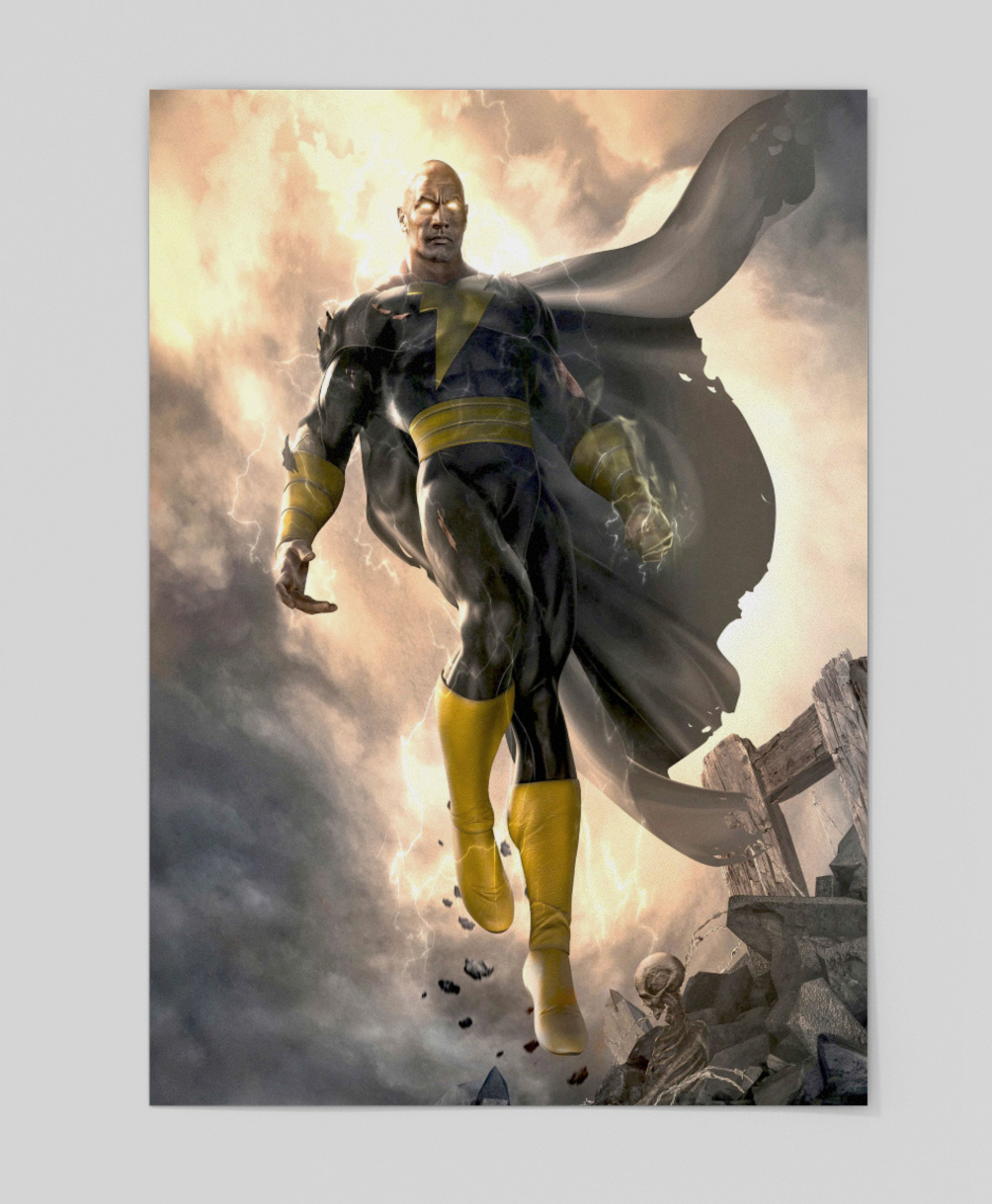 Metal Wall Poster  Black Adam