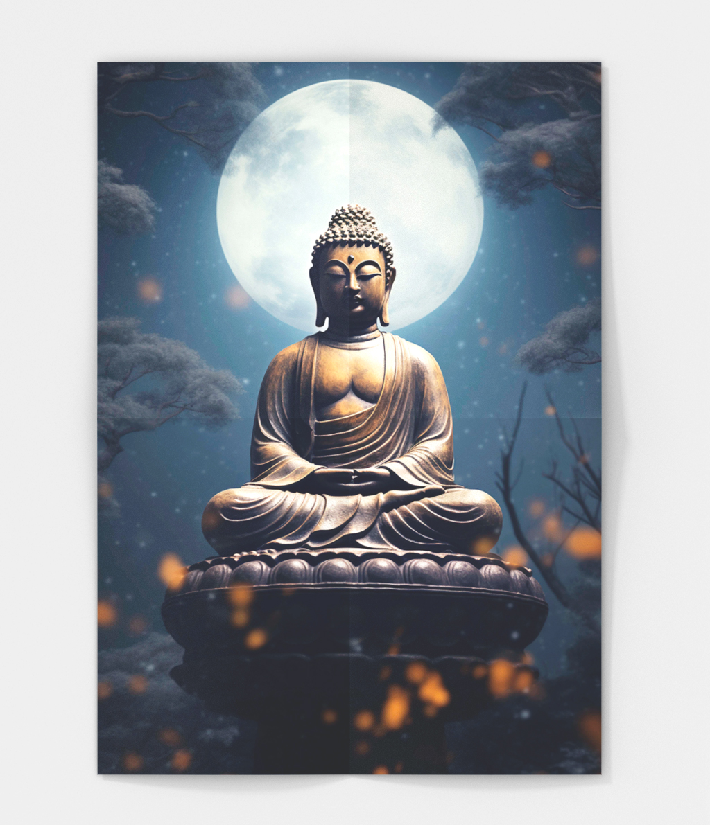 Metal Wall Poster Buddha101