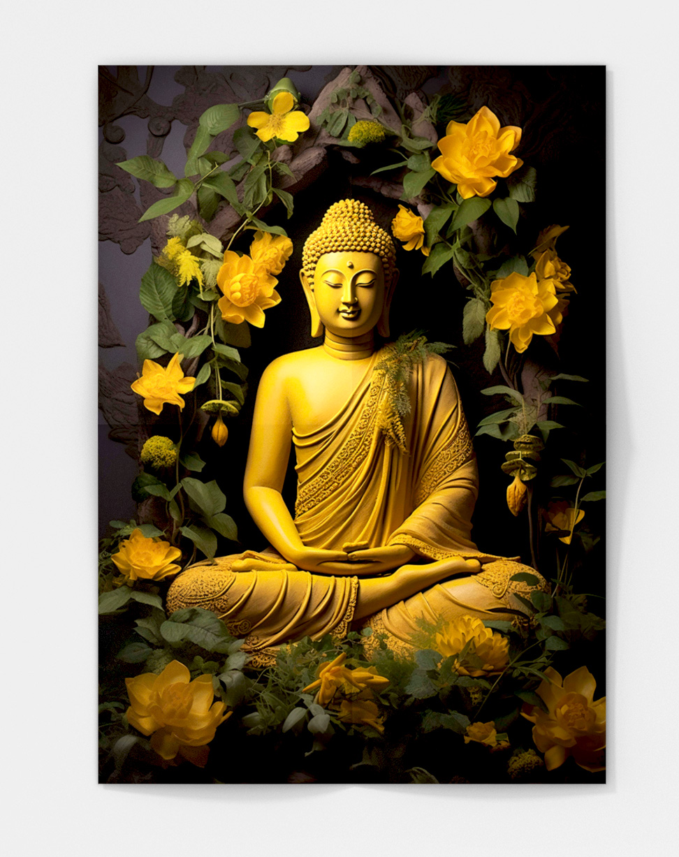 Metal Wall Poster Buddha102