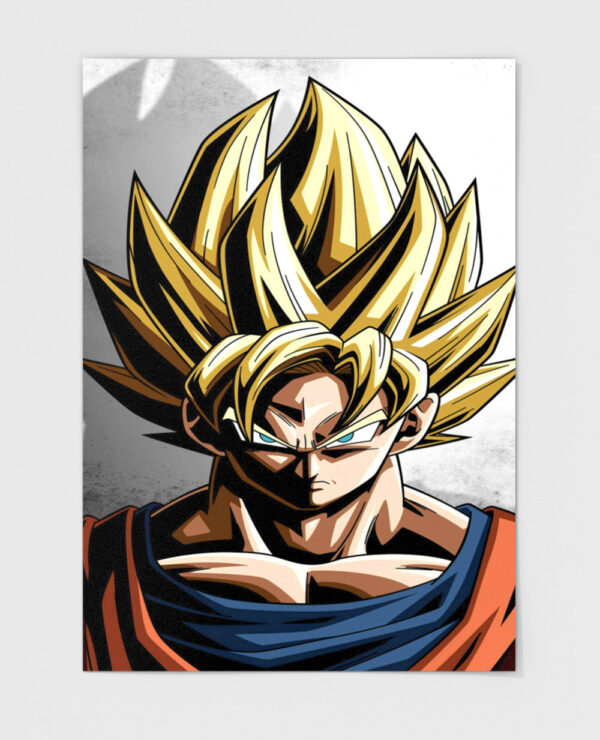 Metal Wall Poster GokuSuperSaiyan