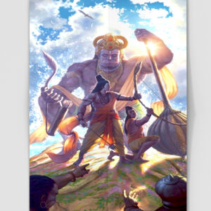 Metal Wall Poster Hanumanji-003