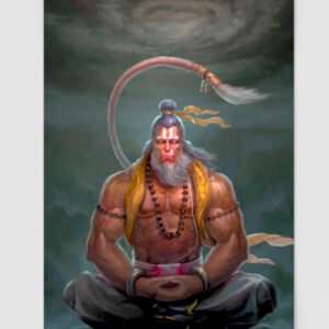 Metal Wall Poster Hanumanji-004