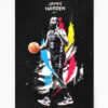 Metal Wall Poster James Harden