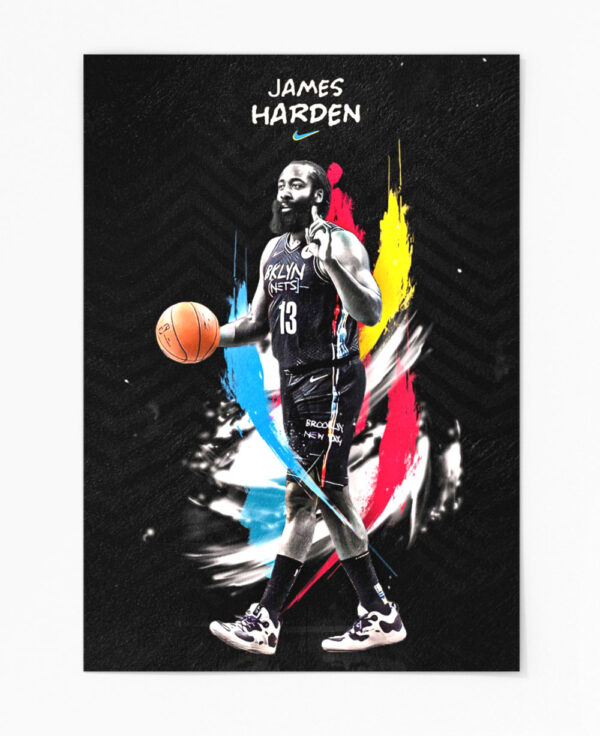 Metal Wall Poster James Harden