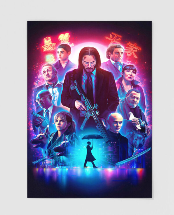 Metal Wall Poster John Wick 2