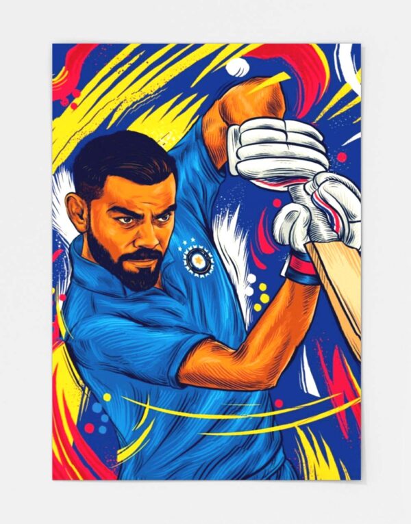 Metal Wall Poster Kohli