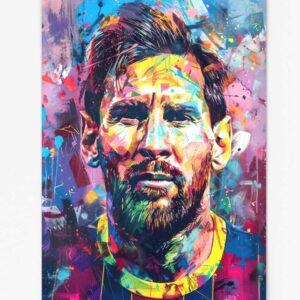 Metal Wall Poster Messi