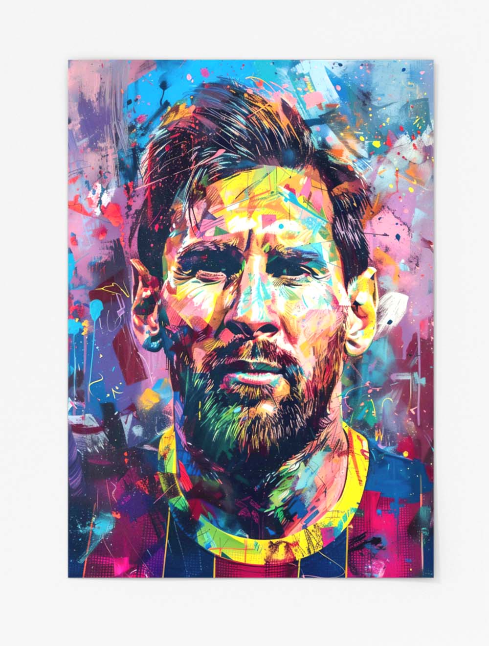 Metal Wall Poster Messi