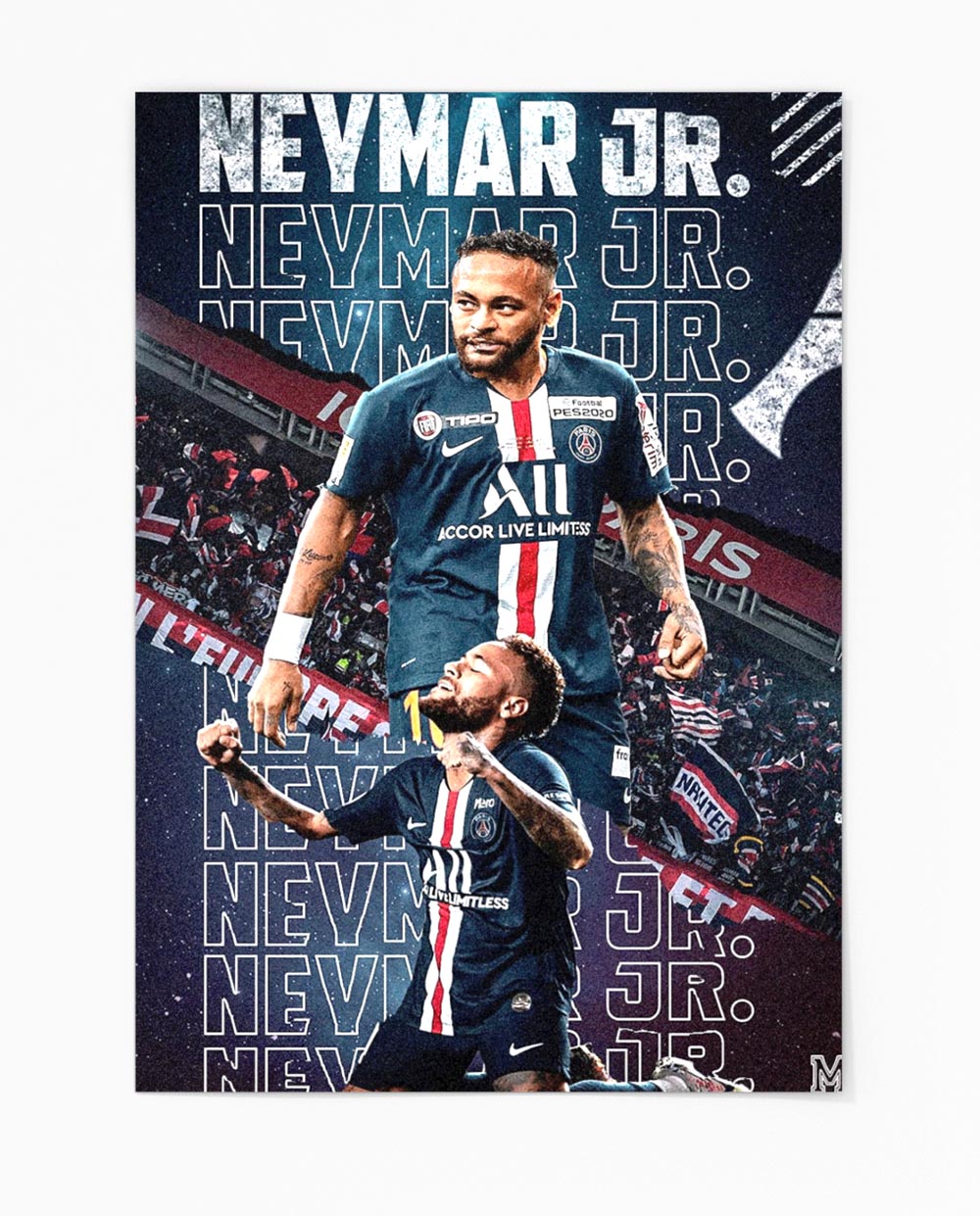 Metal Wall Poster Neymar-001