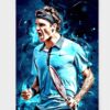 Metal Wall Poster Roger Federer