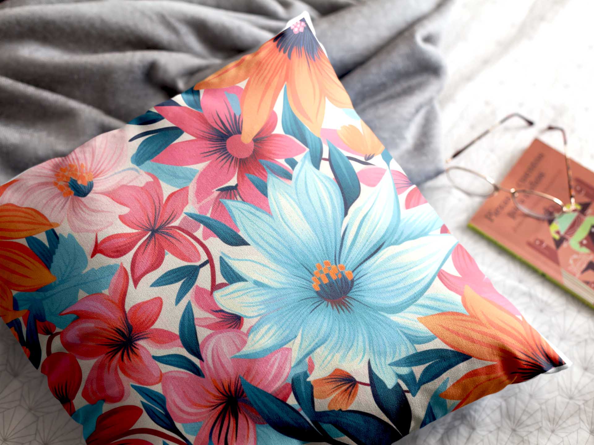 Printed Cushion Cover Floral 033