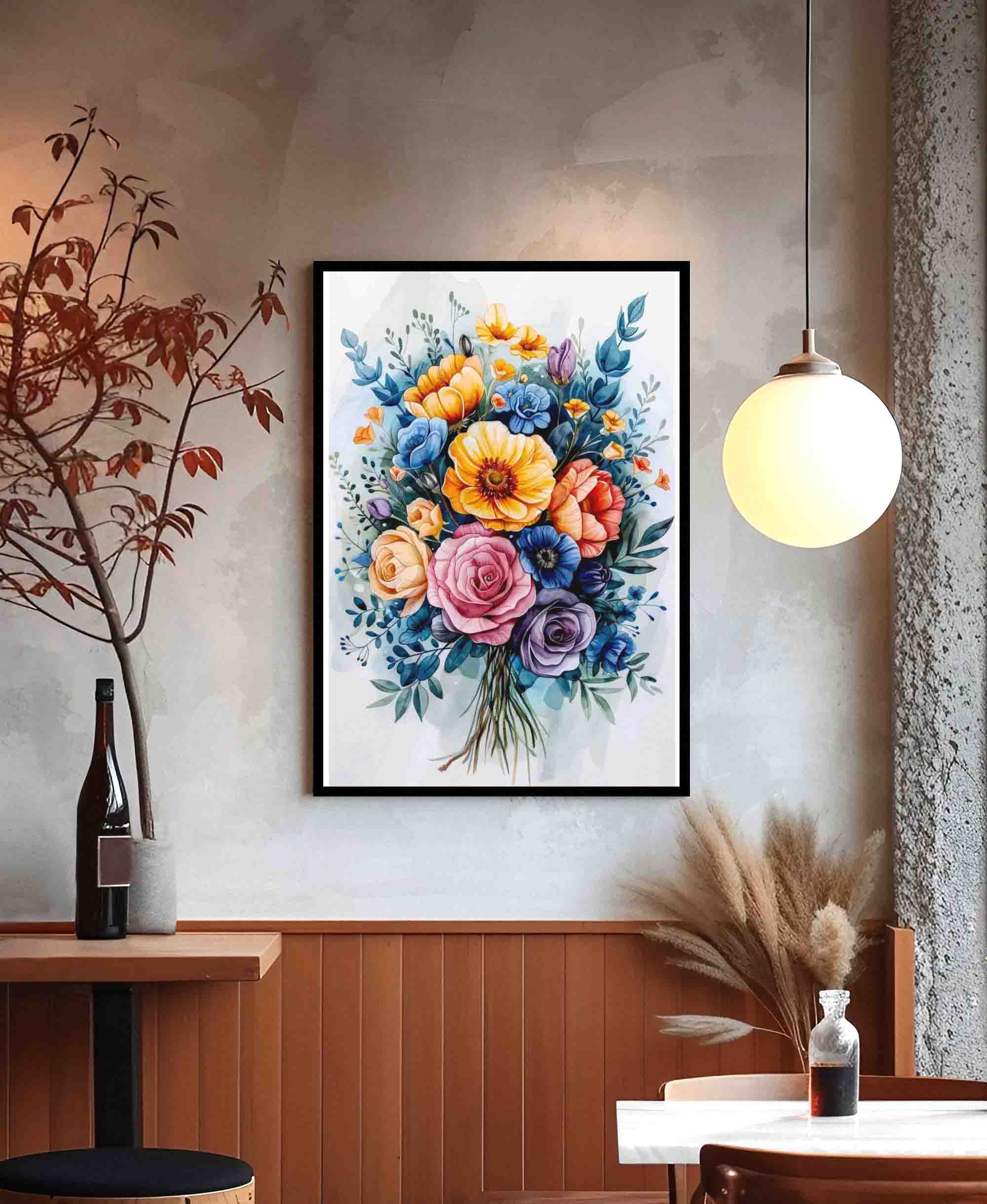 Digital Wall Art Floral-102