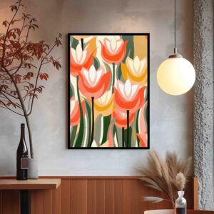 Digital Wall Art FlowerTulips-101