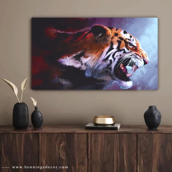 canvas wall painting RoaringTiger-21