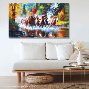 canvas wall painting Running Horses-2101