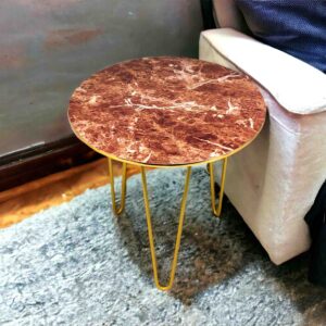 Marble Side Tables 3S-RedMarble