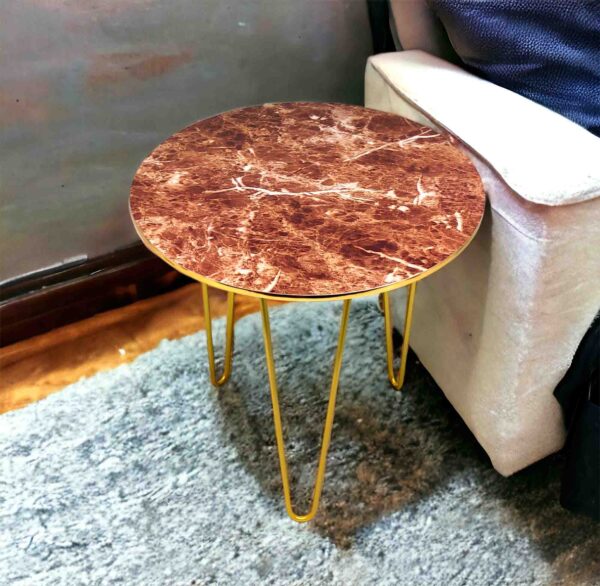 Marble Side Tables 3S-RedMarble