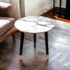 Wooden Side Tables 3WL-WhiteMarble