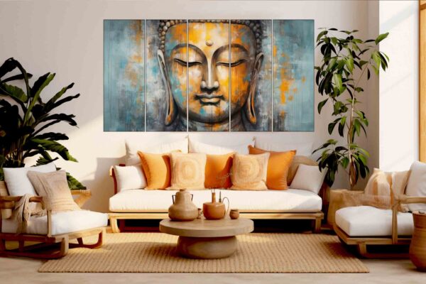 Multi Panel Wall Art MWP-MWP-Buddha002