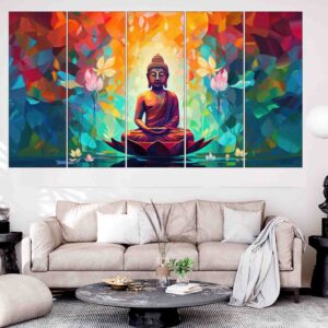 Multi Panel Wall Art MWP-MWP-Buddha004