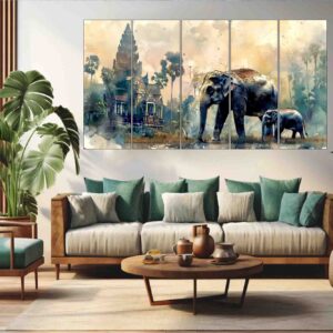 Multi-Panel Wall Art MWP-MWP-Elephant502