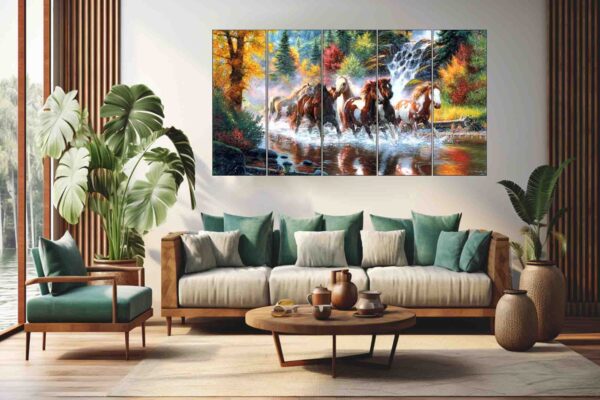 Multi-Panel Wall Art MWP-RunningHorses501