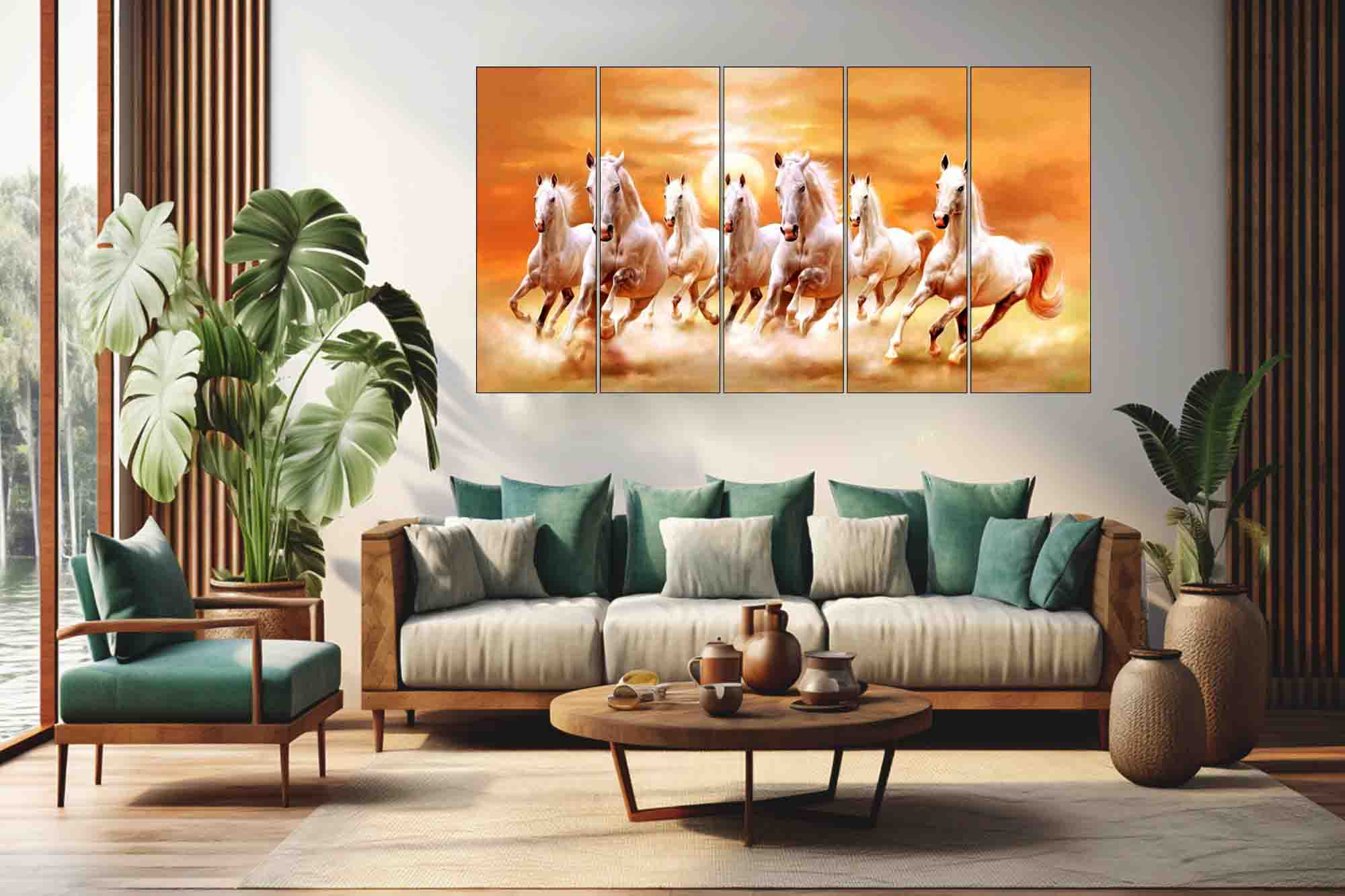 Multi-Panel Wall Art MWP-RunningHorses502