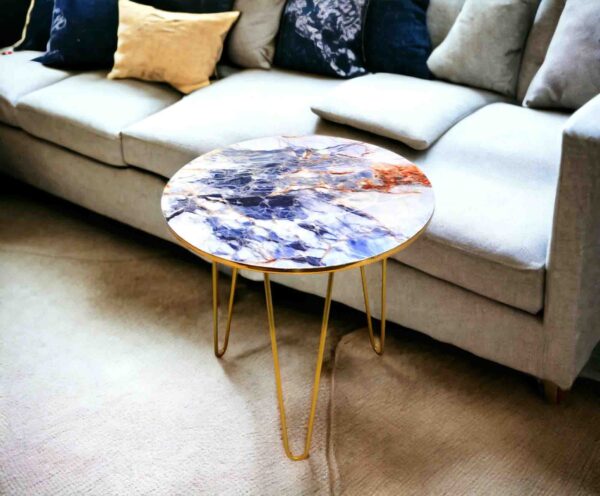 Marble Side Tables White&BlueMarble002