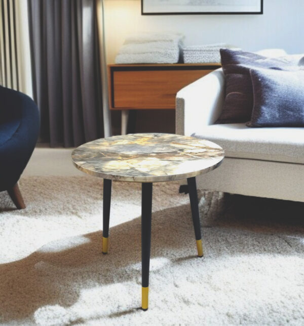 Side Table 3CS-CremaMarble002