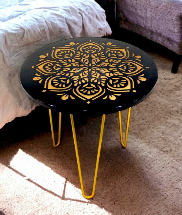 Metal Side Table D003-BG