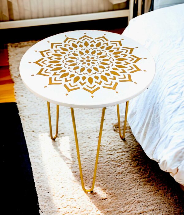 Metal Side Table D008-WG