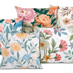 Elegant Pastel Floral Cushion Cover