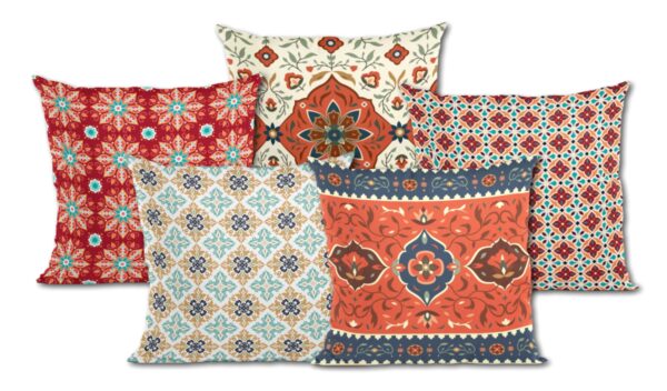 Soft Clay & Terracotta Designs Printed Cushion Covers