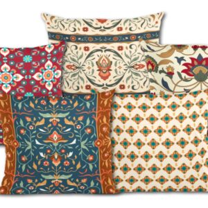 Mediterranean Mosaic Printed Cushion Covers