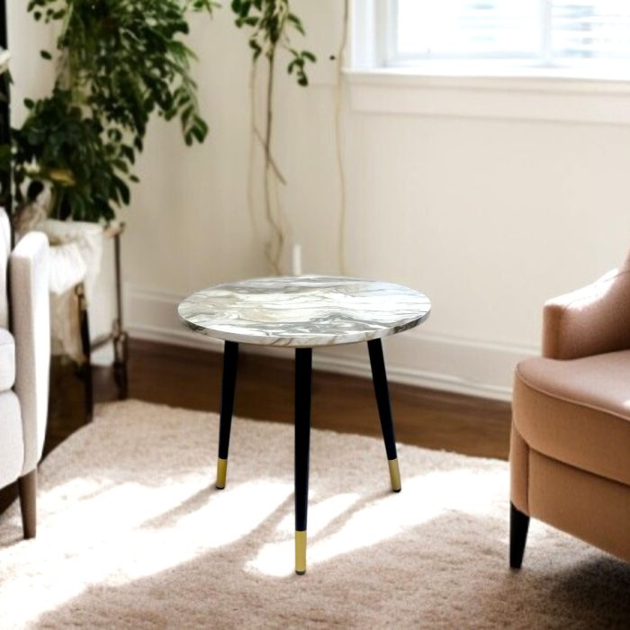 Side Table 3CS-CremaMarble003