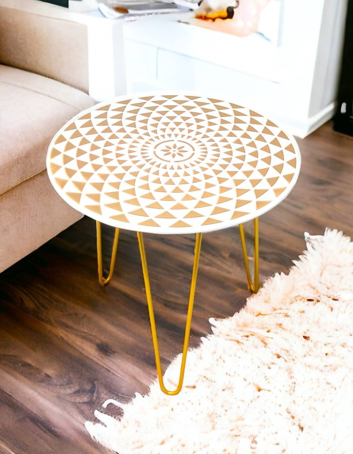 Hairpin Side Table GoldMadra(W) 