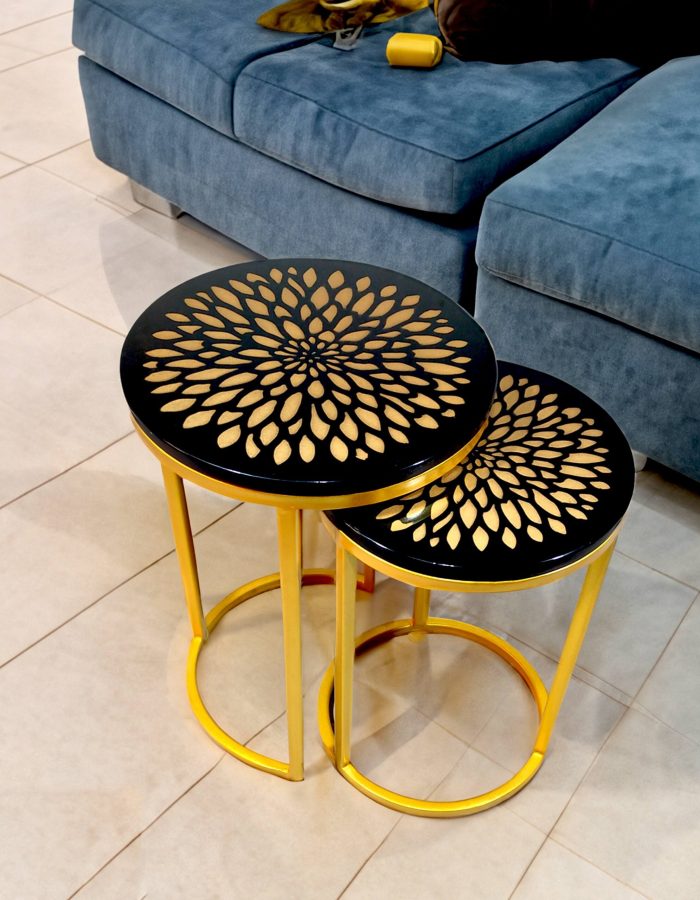 AURA-GFlower(B) Nesting Side Table