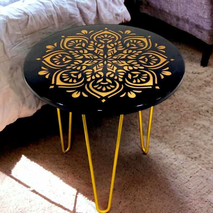 Metal Side Table D003-BG