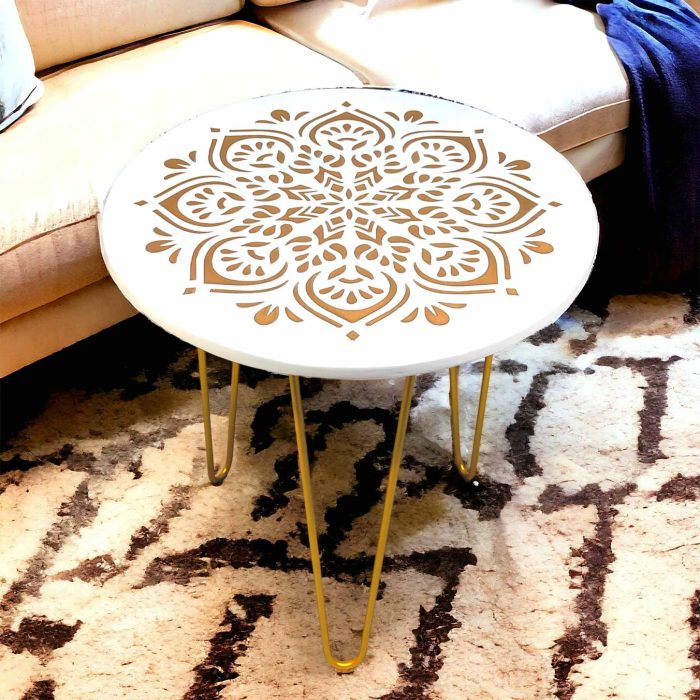 Metal Side Table D003-WG