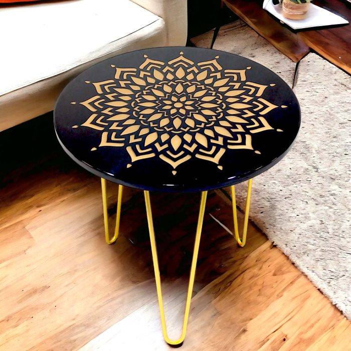 Metal Side Table D008-BG