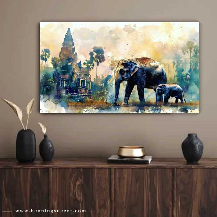 canvas wall painting Elephant-2101