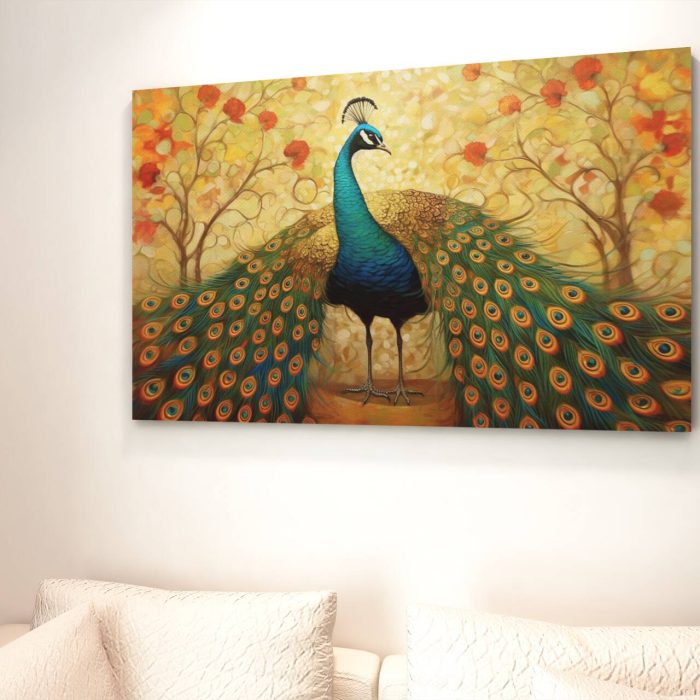 Canvas Wall Painting Peackock003