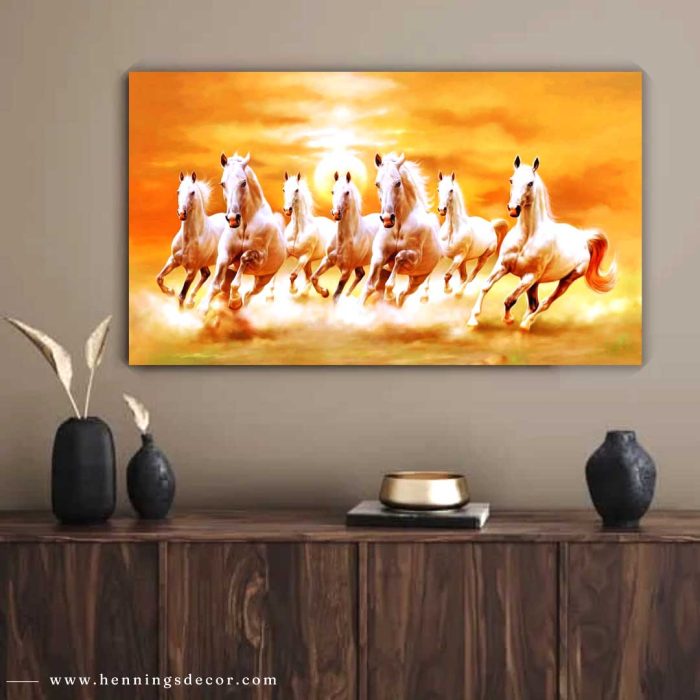 canvas wall painting Running Horses-2102